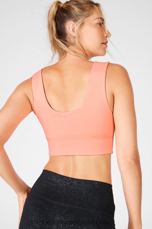 zwarte heldere glitter/zoete taart vrouwen Harlow omkeerbare medium impact sportbeha Fabletics LH20J1876