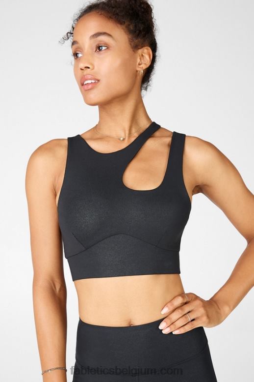zwarte luchtspiegeling vrouwen callie medium impact sportbeha Fabletics LH20J1933