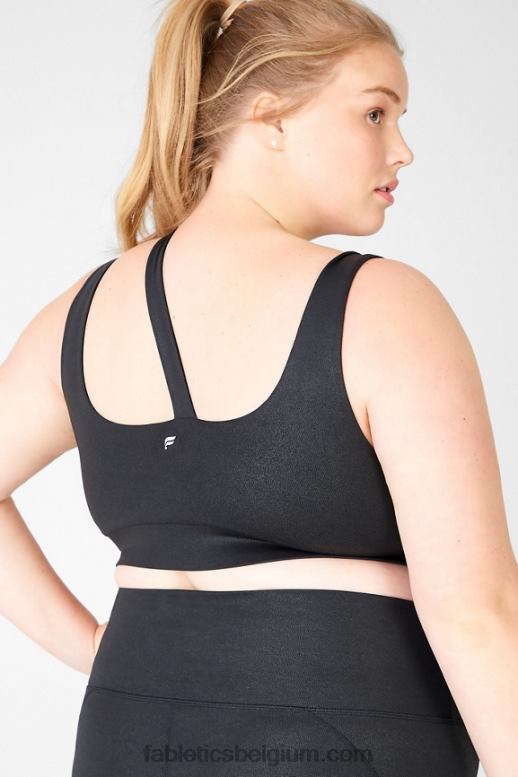 zwarte luchtspiegeling vrouwen callie medium impact sportbeha Fabletics LH20J1934