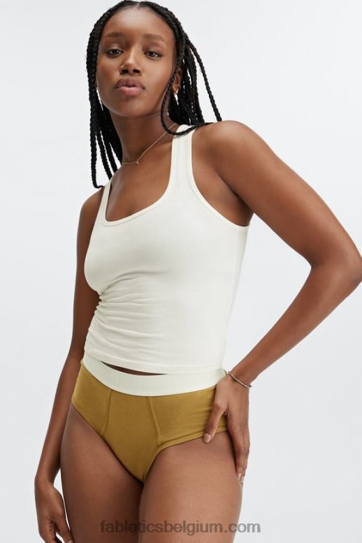 donker brons vrouwen 24-7 slip met hoge taille Fabletics LH20J2867