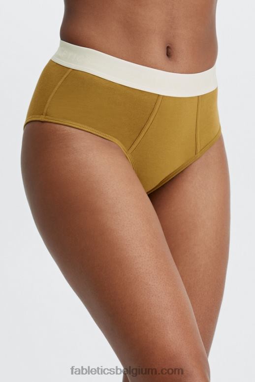 donker brons vrouwen 24-7 slip met hoge taille Fabletics LH20J2867