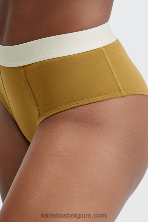 donker brons vrouwen 24-7 slip met hoge taille Fabletics LH20J2867