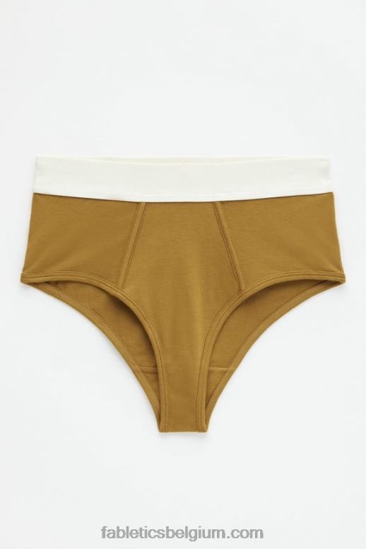 donker brons vrouwen 24-7 slip met hoge taille Fabletics LH20J2867