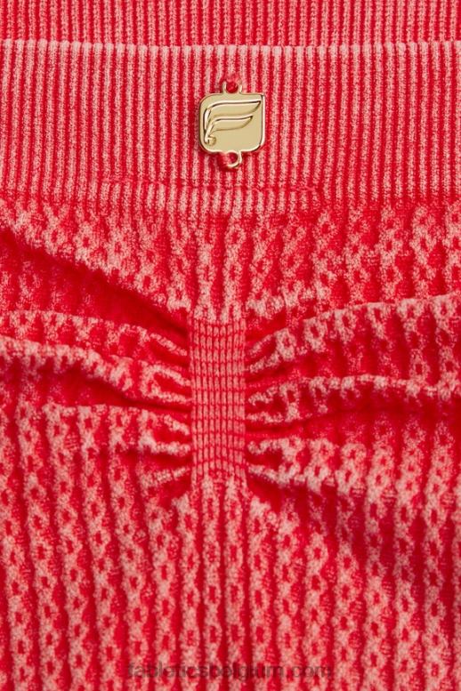 gewassen aardbei rood vrouwen kabel gebreide slip Fabletics LH20J2819
