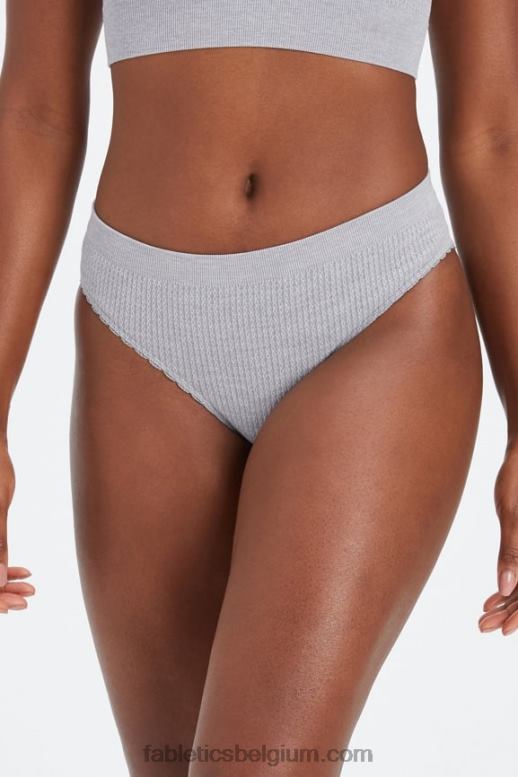 klassieke grijze heide vrouwen kabel gebreide slip Fabletics LH20J2821