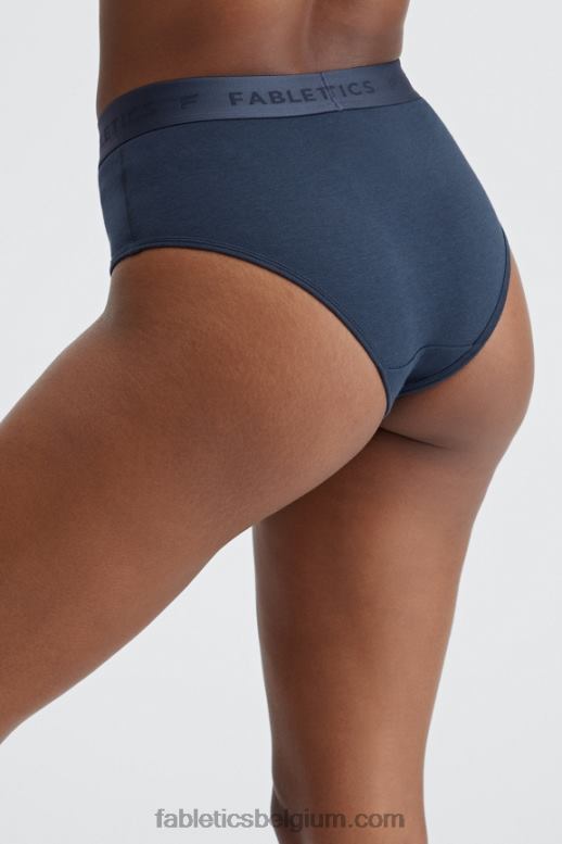 klassieke marine vrouwen 24-7 slip met hoge taille Fabletics LH20J2871