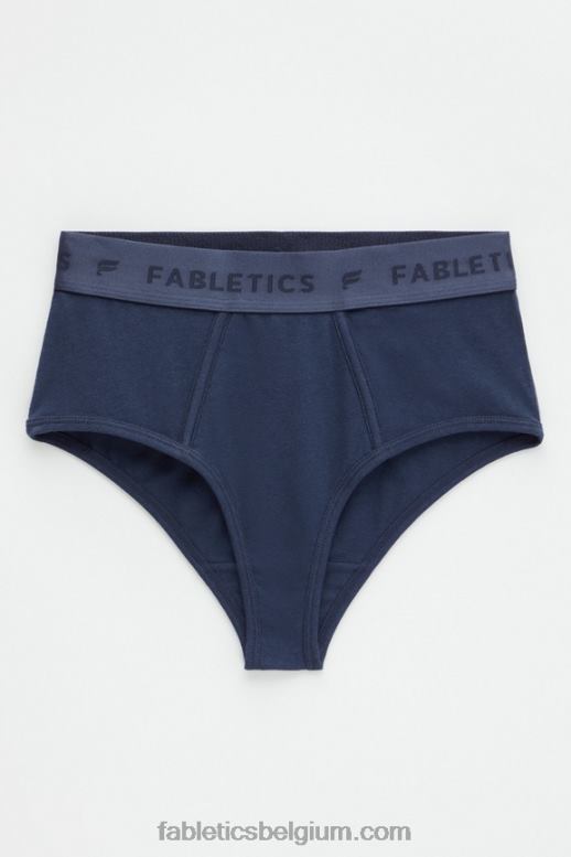 klassieke marine vrouwen 24-7 slip met hoge taille Fabletics LH20J2871