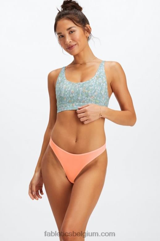 koraal vrouwen fijn aanvoelende string Fabletics LH20J2845