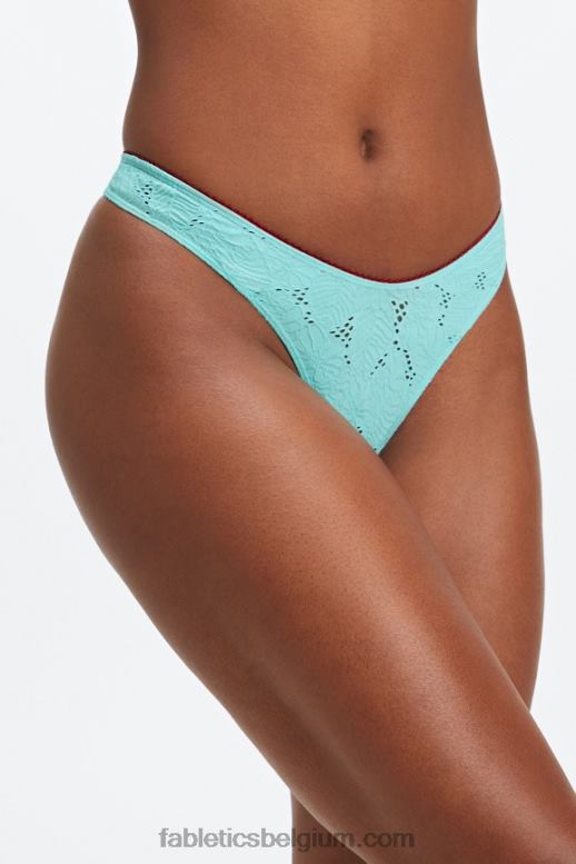 kristalgolf/zoete kers vrouwen naadloze kanten string met hoge taille Fabletics LH20J2891
