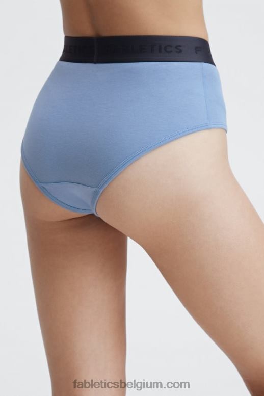 nederlands blauw vrouwen 24-7 slip met hoge taille Fabletics LH20J2872