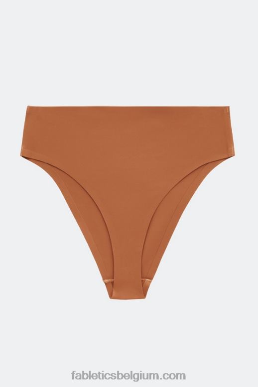 verbrande baksteen vrouwen aiko hi-cut brutale bonded slip Fabletics LH20J2905
