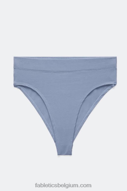 vervaagde denim vrouwen hoog getailleerde katoenen spandex panty Fabletics LH20J2903