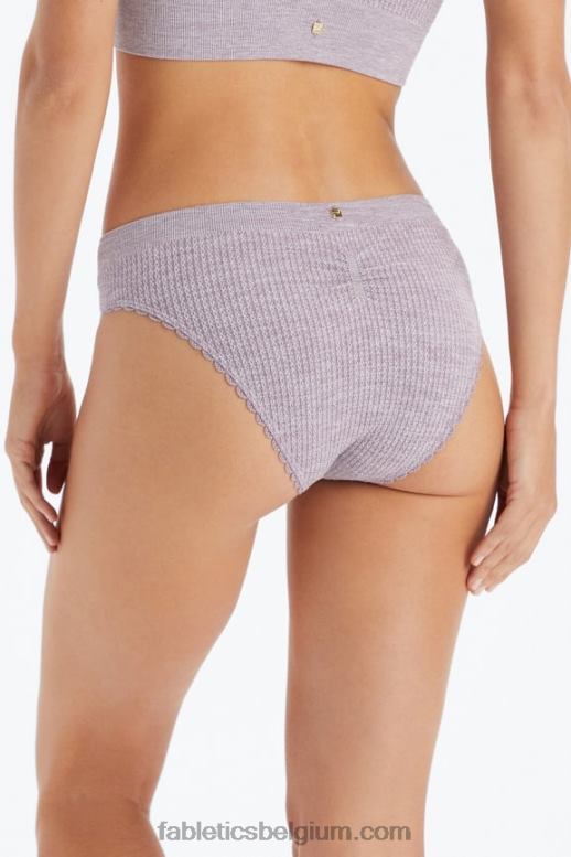vervaagde pruimenheide vrouwen kabel gebreide slip Fabletics LH20J2820