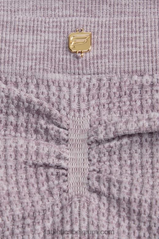 vervaagde pruimenheide vrouwen kabel gebreide slip Fabletics LH20J2820