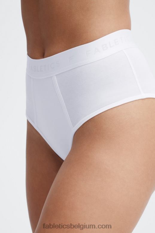 wit vrouwen 24-7 slip met hoge taille Fabletics LH20J2860