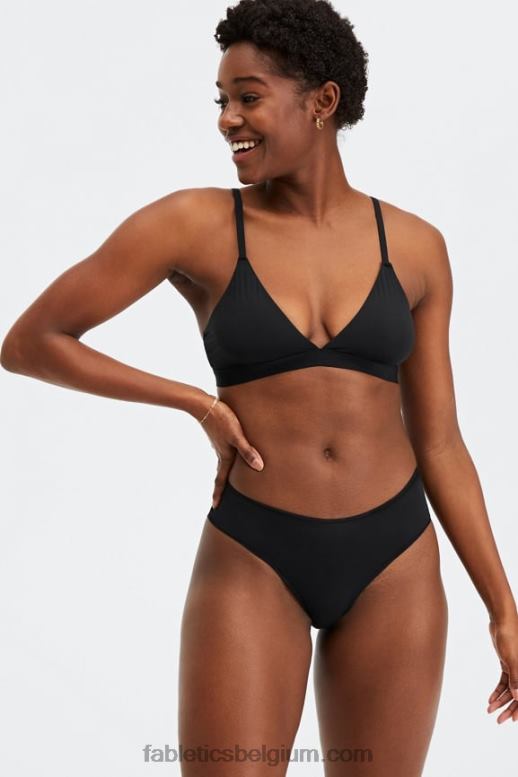zwart vrouwen fine touch klassieke slip Fabletics LH20J2833