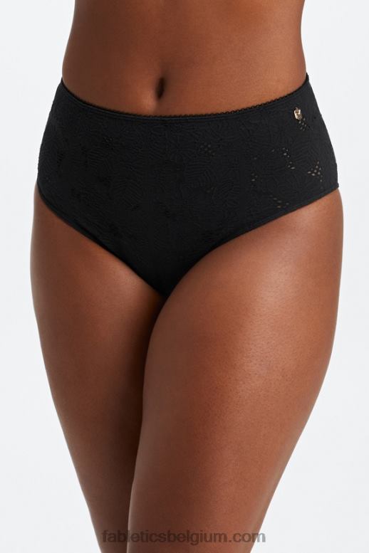 zwart vrouwen naadloze kanten brutale slip Fabletics LH20J2896