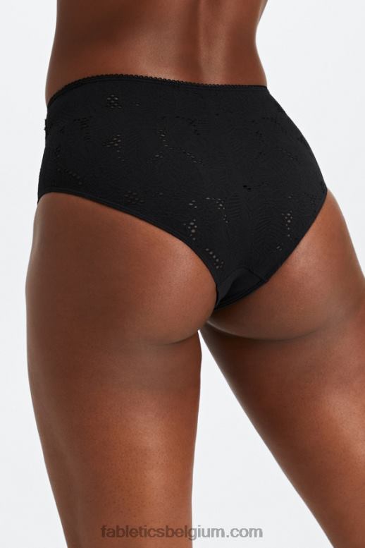 zwart vrouwen naadloze kanten brutale slip Fabletics LH20J2896