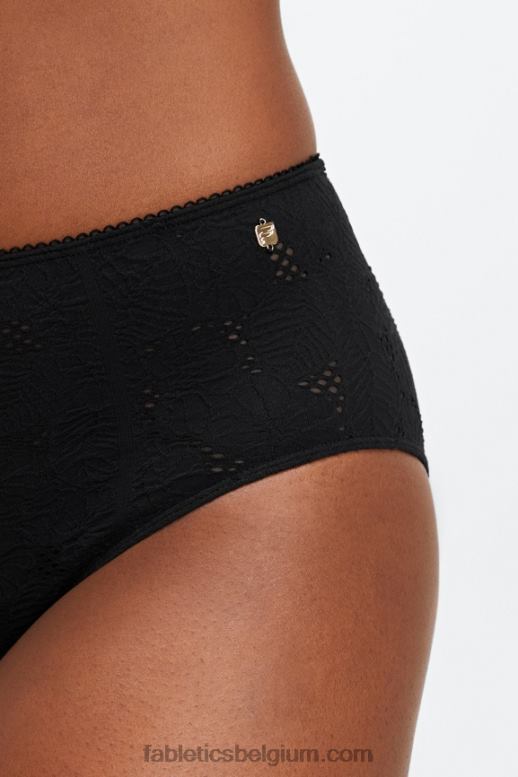 zwart vrouwen naadloze kanten brutale slip Fabletics LH20J2896