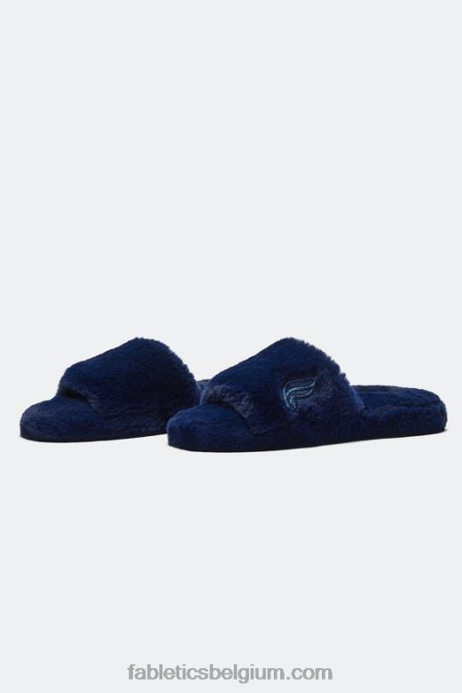 indigo vrouwen bont pantoffel Fabletics LH20J2950