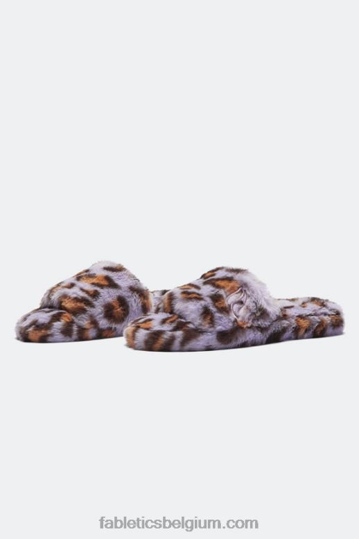 lavendel/multi vrouwen bont pantoffel Fabletics LH20J2951