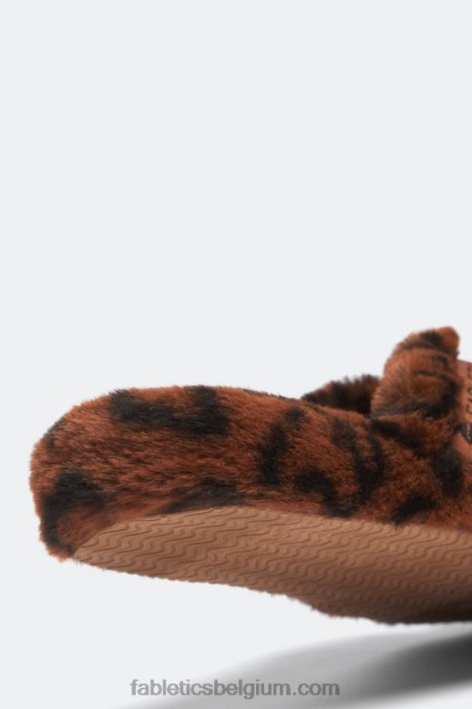 luipaard vrouwen kriskras pantoffel Fabletics LH20J2956
