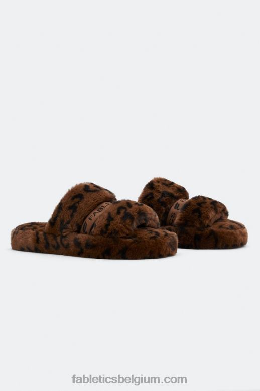 luipaard vrouwen nauwsluitende pantoffel Fabletics LH20J2963