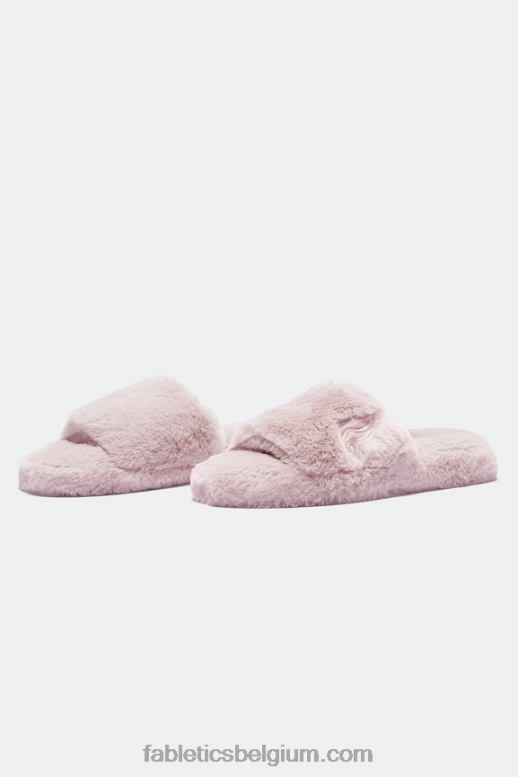mauve vrouwen bont pantoffel Fabletics LH20J2952