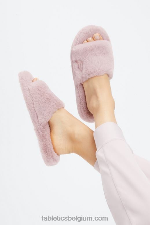 mauve vrouwen bont pantoffel Fabletics LH20J2952