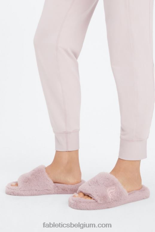 mauve vrouwen bont pantoffel Fabletics LH20J2952