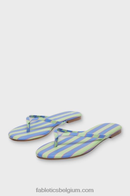 resort streep print vrouwen slip-on sandaal Fabletics LH20J2935
