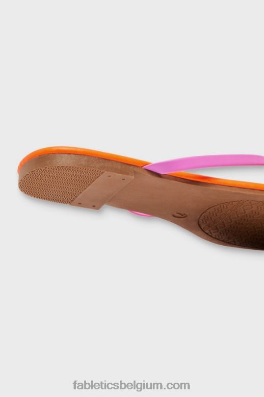 roze escape/flush oranje vrouwen slip-on sandaal Fabletics LH20J2934