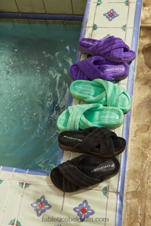 tropisch water vrouwen badstof kriskras glijbaan Fabletics LH20J2959