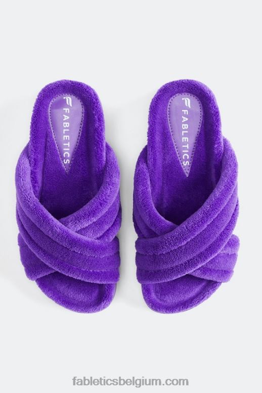 wilde blauweregen vrouwen badstof kriskras glijbaan Fabletics LH20J2961