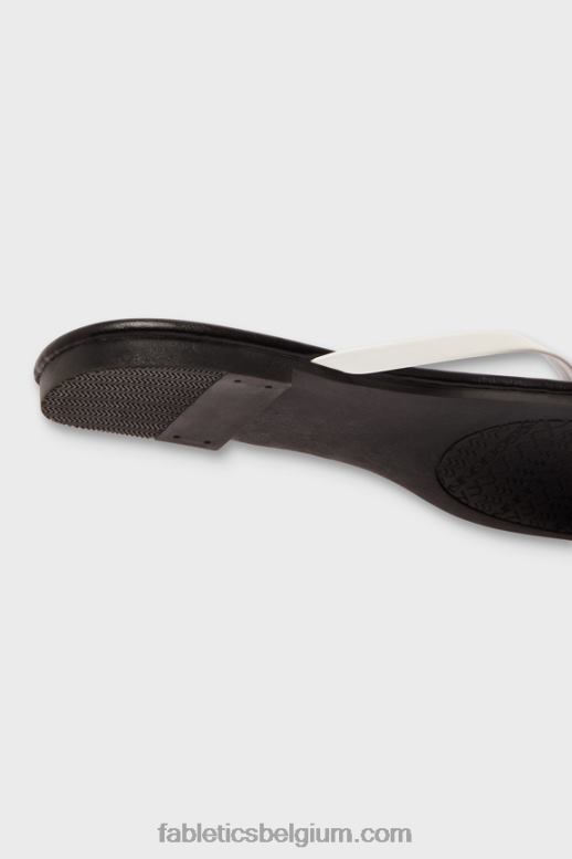 wit Zwart vrouwen slip-on sandaal Fabletics LH20J2936