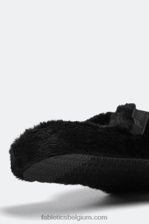 zwart vrouwen kriskras pantoffel Fabletics LH20J2955