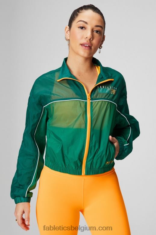 diepe cipres/multi/ombre sport vrouwen payton geweven jas Fabletics LH20J2757