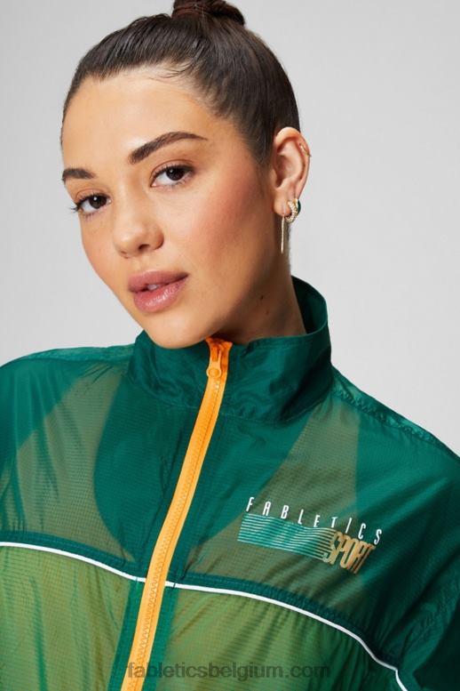 diepe cipres/multi/ombre sport vrouwen payton geweven jas Fabletics LH20J2757