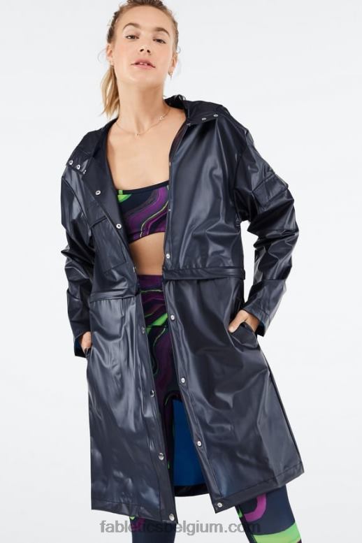 diepe marine vrouwen kenna converteerbare jas Fabletics LH20J2802