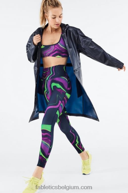 diepe marine vrouwen kenna converteerbare jas Fabletics LH20J2802