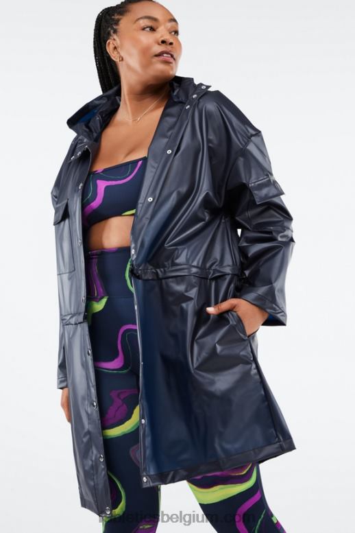 diepe marine vrouwen kenna converteerbare jas Fabletics LH20J2803