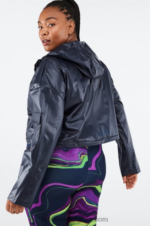 diepe marine vrouwen kenna converteerbare jas Fabletics LH20J2803