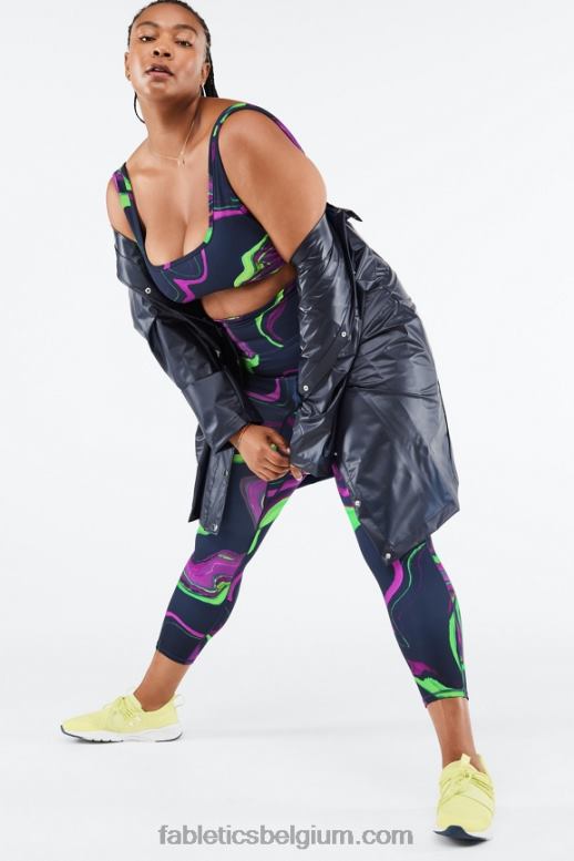 diepe marine vrouwen kenna converteerbare jas Fabletics LH20J2803