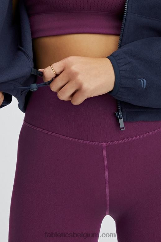 diepe marine vrouwen rayne polar fleece ritssluiting Fabletics LH20J2780