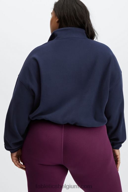diepe marine vrouwen rayne polar fleece ritssluiting Fabletics LH20J2781