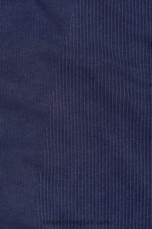 gewassen diepe marine vrouwen bijgesneden naadloze rib met volledige ritssluiting Fabletics LH20J2770