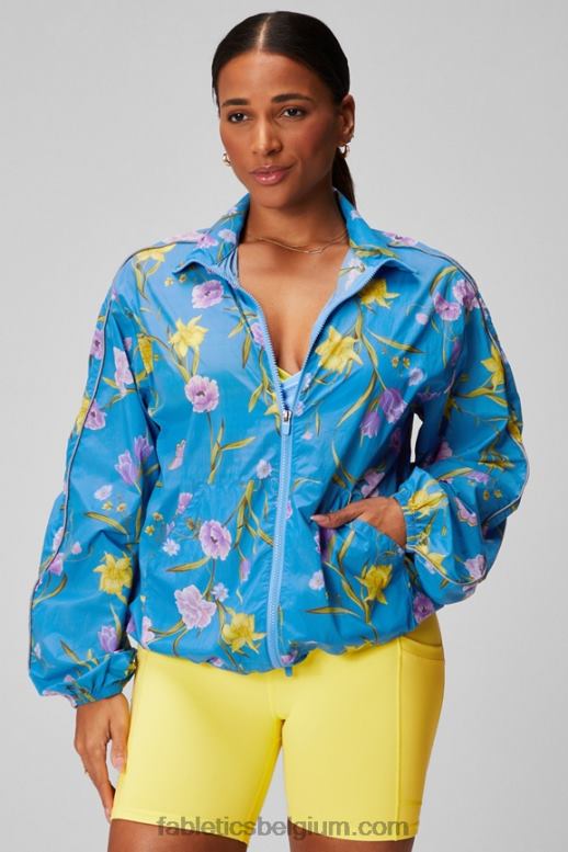 grote narcis droom/reflecterend zilver vrouwen oversized vlieggewicht windjack Fabletics LH20J2737