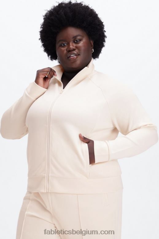 haver vrouwen pluche interlock jack met volledige ritssluiting Fabletics LH20J2809