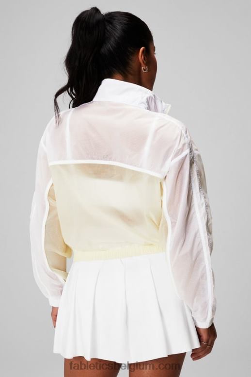 klassiek wit/crème/grafisch vrouwen payton geweven jas Fabletics LH20J2754