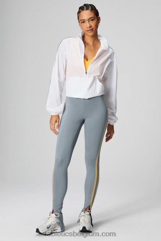 klassiek wit/reflecterend zilver vrouwen oversized vlieggewicht windjack Fabletics LH20J2739